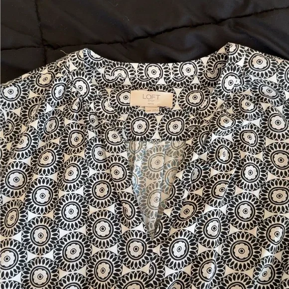 The Loft Black and White Dress - Picture 5 of 7